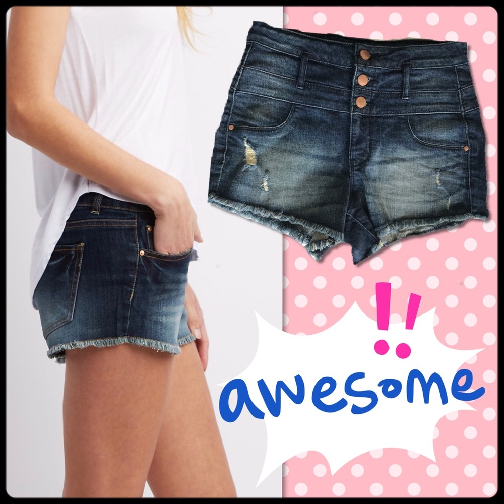 Refuge high waist jean shorts